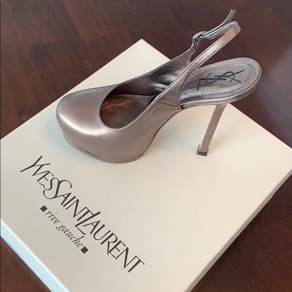Authentic Yves Saint Laurent Tribtoo 105 Slingback - Picture 2 of 8